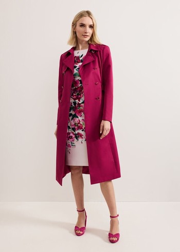 Phase Eight Cheryl Trench Coats Pink Australia | OV6972508